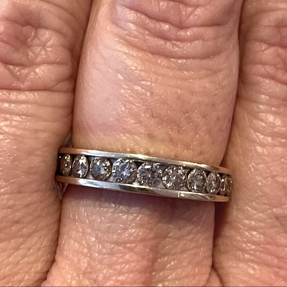 14k - tgw 1 ct diamond anniversary band